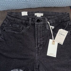 Good American Black Skinny Jeans
